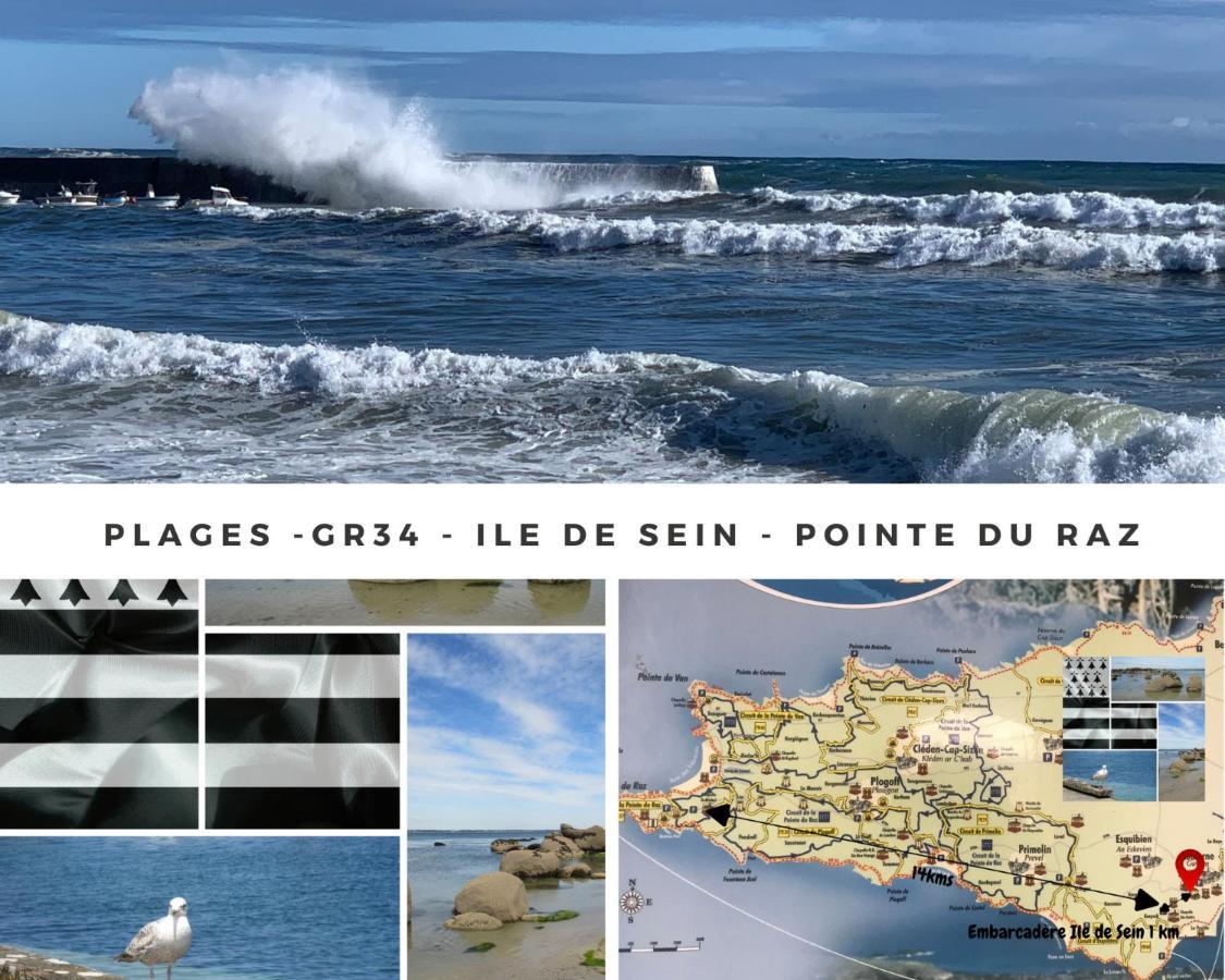 Duplex Vue Mer - Plage A 100M- 4 Lits - Parking Sous Sol Audierne Bagian luar foto