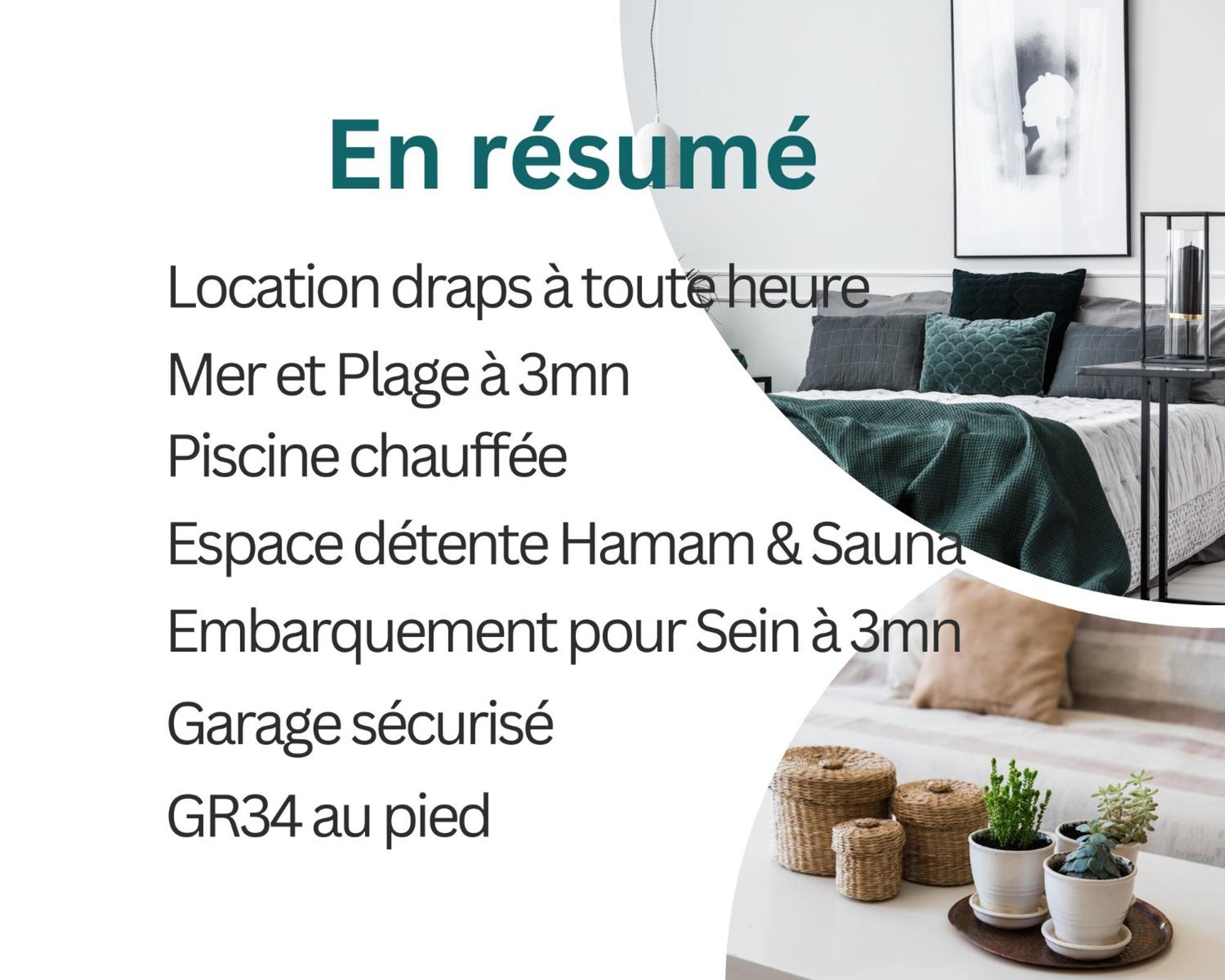 Duplex Vue Mer - Plage A 100M- 4 Lits - Parking Sous Sol Audierne Bagian luar foto