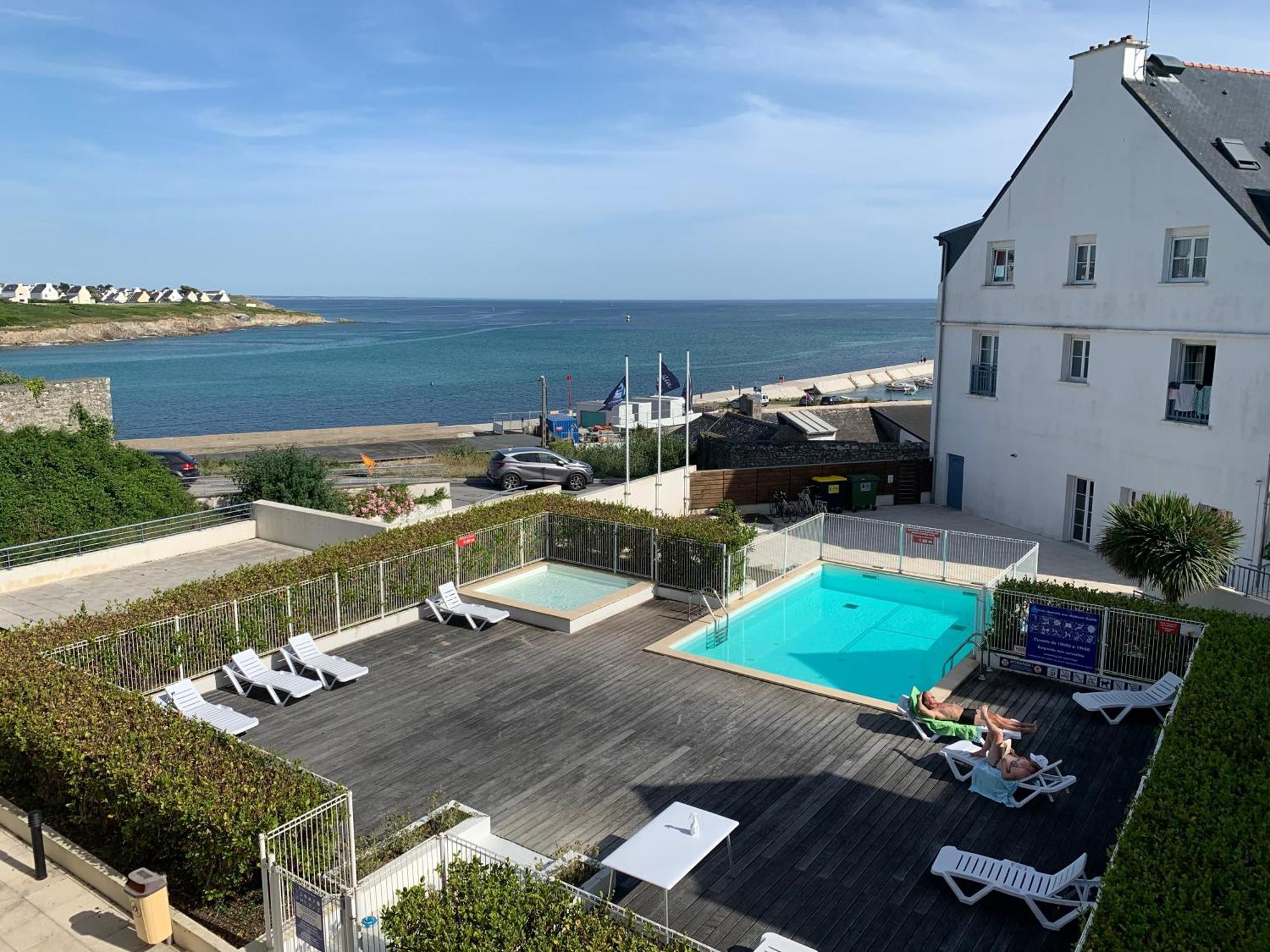 Duplex Vue Mer - Plage A 100M- 4 Lits - Parking Sous Sol Audierne Bagian luar foto