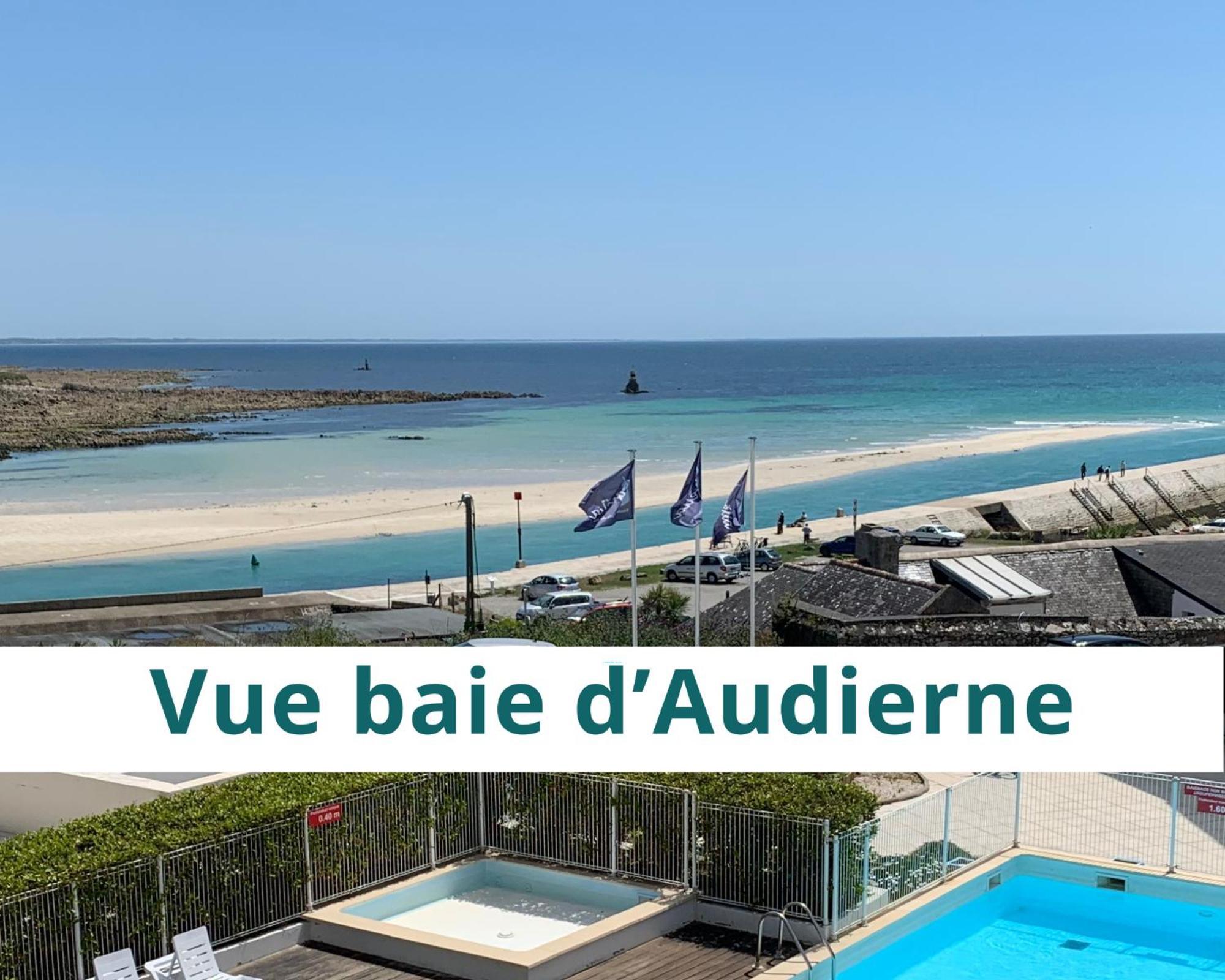 Duplex Vue Mer - Plage A 100M- 4 Lits - Parking Sous Sol Audierne Bagian luar foto